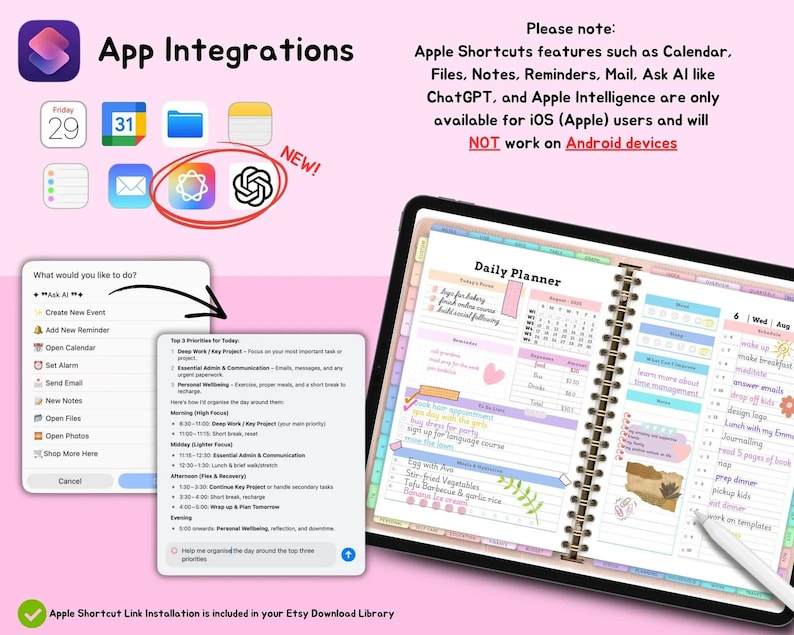 All in One Digital Planner 2026, 2027, 2028 Digital Planner, Digital ...