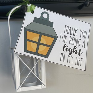 Light in my life gift tag
