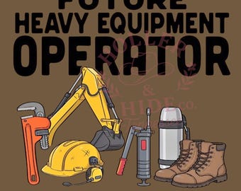 Clipart „Przyszły operator” | Ciężki sprzęt, narzędzia, PNG, SVG (pobieranie cyfrowe)