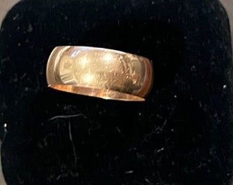 Antique 10k Rose Gold Wide Band 5.2 Grams