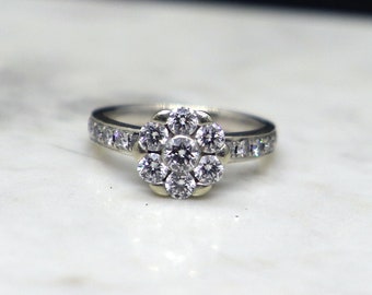 Antique 14k Transitional cut  Diamond Engagement Ring with Appraisal