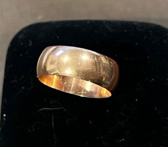 Antique 10k Rose Gold Wide Band 5.2 Grams - image 4