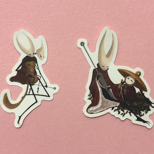 Hollow Knight: Pegatinas de Silksong Hornet, Sherma y Shakra