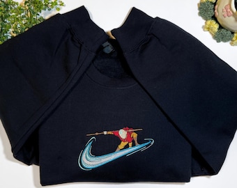 Embroidered Airbending-inspired Swoosh Sweatshirt | ATLA - Aang