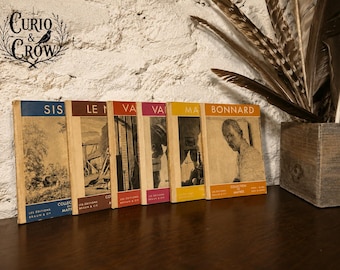 Curated Vintage French Artist Library | Collection des Maîtres | Set of Six