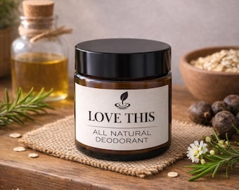 All-Natural Deodorant (2 oz) – Floral, Citrus, or Lavender