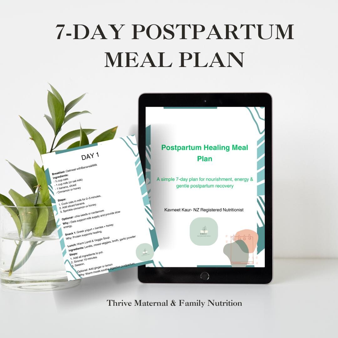 Postpartum Plan.pdf 7-day Postpartum Meal Plan PDF | Registered Nutritionist | Early Buyer ...