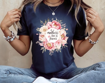 Shirt Moederdag is altijd, bloemen moeder T-shirt, cadeau voor moeder, Bella canvas T-shirt, leuk Moederdag shirt, lente bloemen shirt voor vrouwen