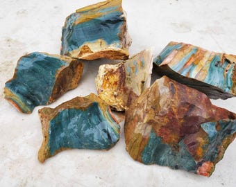 2 lbs Gary green Jasper Sampler  3"-4" approx. sz. 1 or 2 pcs. ROUGH ROCK