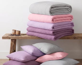 2 Layer Cotton Gauze Bedding, Muslin Duvet Cover, 18 Color Options