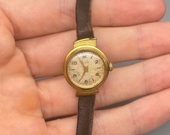 vintage soviétique urss femme plaqué or mécanique liquidation montre-bracelet « Slava »