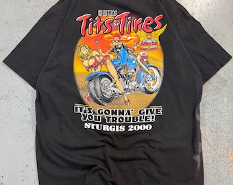 Vintage 90s Big Johnson Motorcycle T-shirt (size XL) - Etsy