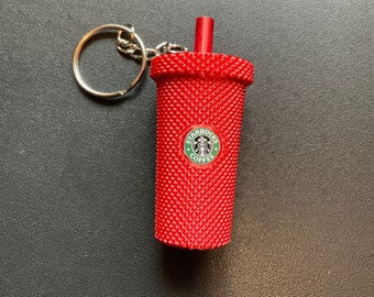 スターバックス風ミニタンブラーキーホルダー | コーヒー愛好家