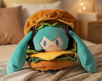 Miku Plush Doll | Anime Plush | Hamburger or Classic Version