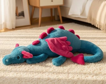 Drache Plüschtier - Fantasy Anime Kuscheltier | Kawaii Drache Plüschier | Kuscheliges Geschenk für Kinder & Fans