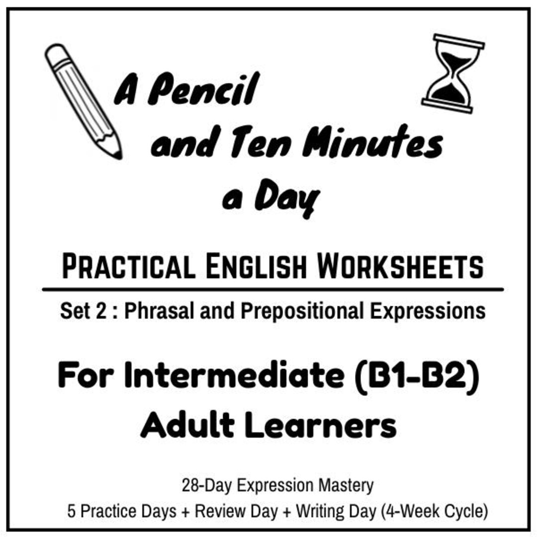 28-day English Worksheets PDF for Adult Learners (B1–B2 Intermediate ...