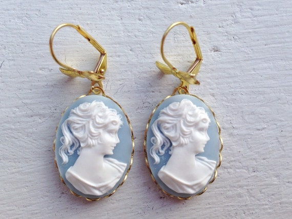 Wedgwood cheap cameo earrings