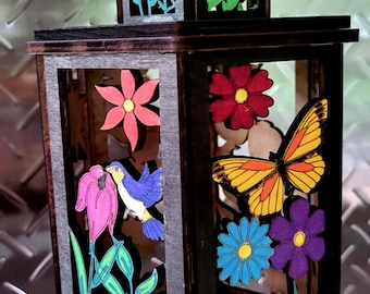 Rustic MooLight – Lanterna in legno Highland Cow file laser