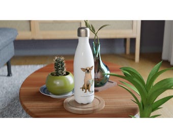 Dog Martini Stainless Steel Water Bottle | Whimsical Bar Decor Gift