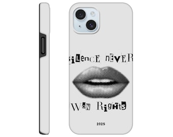 Empowerment Pop Art iPhone Case | "Silence Never Won Rights" Phone Cover | Statement Collection