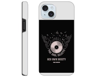 Emily Dickinson iPhone Case | Winged Vinyl Record, Dark Academia