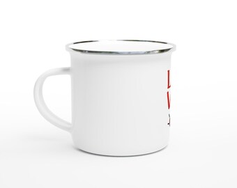 White 12oz Enamel Mug