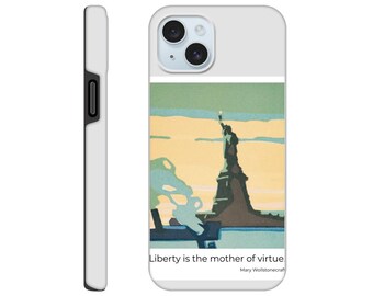 Statue of Liberty iPhone Case | Minimalist Literary Quote