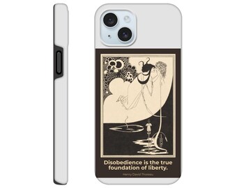 Beware of the Cat iPhone Case | Minimal Bookish Cat Phone Cover | Literary Cats Collection