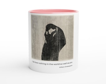 Hamnet Love Quote Shakespeare Inspired White 11oz Ceramic Mug with Color Inside