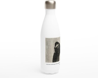 Hamnet Love Quote Shakespeare Inspired White 17oz Stainless Steel Water Bottle
