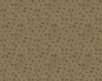 Fabric by the Yard, Sepia Floral, Black Sheep Cottons by Pam Buda, Marcus Fabrics