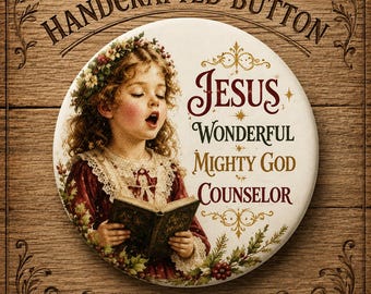 Christmas Ornament Buttons Large, Fabric Covered Cotton, Handcrafted by Sew Kindred Threads