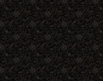 Fabric by the Yard, Barely There Floral, Black Sheep Cottons by Pam Buda, Marcus Fabrics
