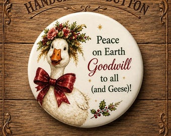 Christmas Ornament Buttons Large, Fabric Covered Cotton, Handcrafted by Sew Kindred Threads