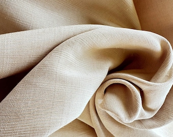 Antique Woven Silk Fabric, Medium Weight, Natural Organic, Read more...