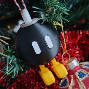 Mario Bomb Christmas Ornament