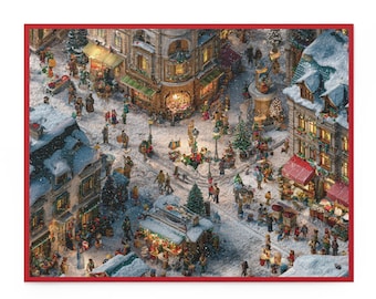 Vintage Weihnachtsmarkt Puzzle 2