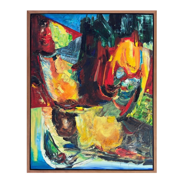 Original Oil Painting, 22" x 28" - Post Modern Colorist - "Cavity"