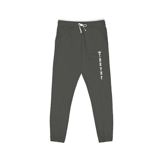 THRYVE Logo Sweatpants, Garment-Dyed Fleece Lounge Pants