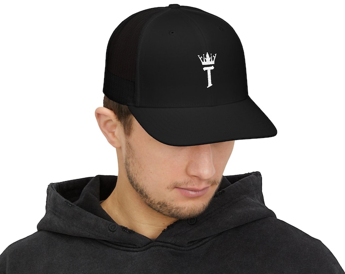 THRYVE T Crown Logo Snapback Trucker Cap | Embroidered Goal-Setter