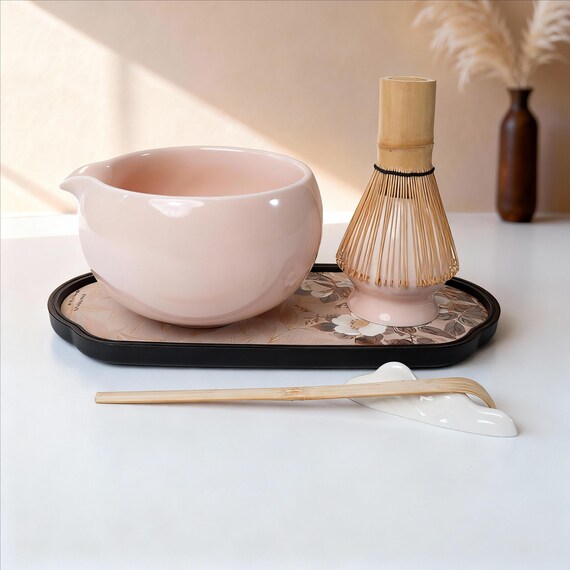 Matcha Kit Kit Matcha Complet 5 Pièces Rose - Fouet, Bol Et Accessoires Thé Japonais - Idéal Cérémonie Matcha Céramique Japonaise Matcha Kit Kit Matcha Complet 5 Pièces Rose - Fouet, Bol Et Accessoires Thé Japonais - Idéal Cérémonie Matcha Céramique Japonaise