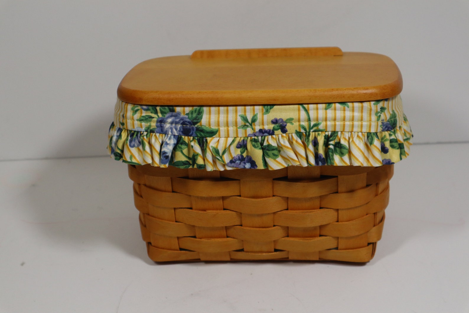 Longaberger Recipe Basket w Lid protector Liner Etsy