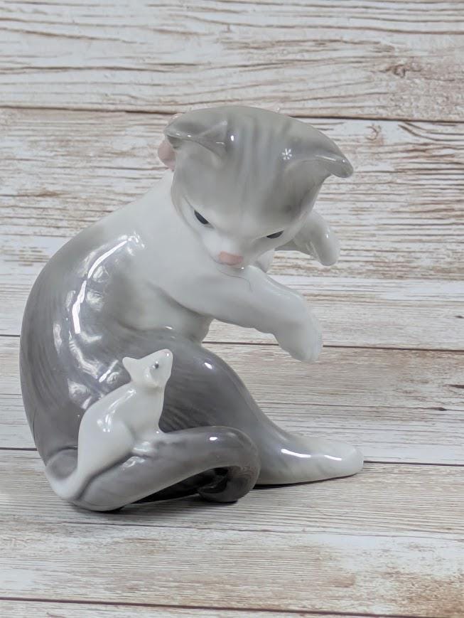 Lladro Cat Figurine - Etsy