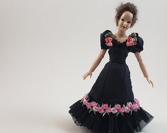 Dollhouse Miniature Wearable Heidi Ott 1891 Ballgown