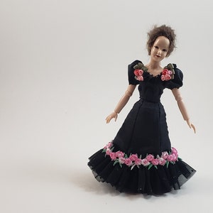 Dollhouse Miniature Wearable Heidi Ott 1891 Ballgown