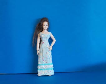 Dollhouse Miniature Wearable Heidi Ott Maxi Dress