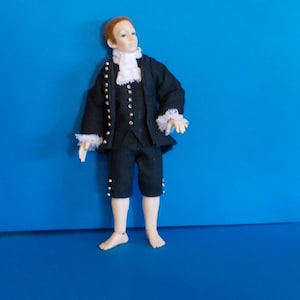 Dollhouse Miniature Wearable Heidi Ott 1770s Male Clothing