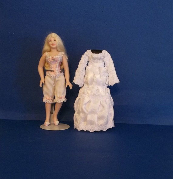 Dollhouse Miniature Vintage Mexican Wedding Dress Etsy