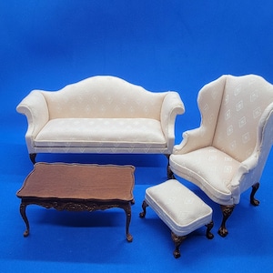 Dollhouse Miniature Bespaq Living Room Set