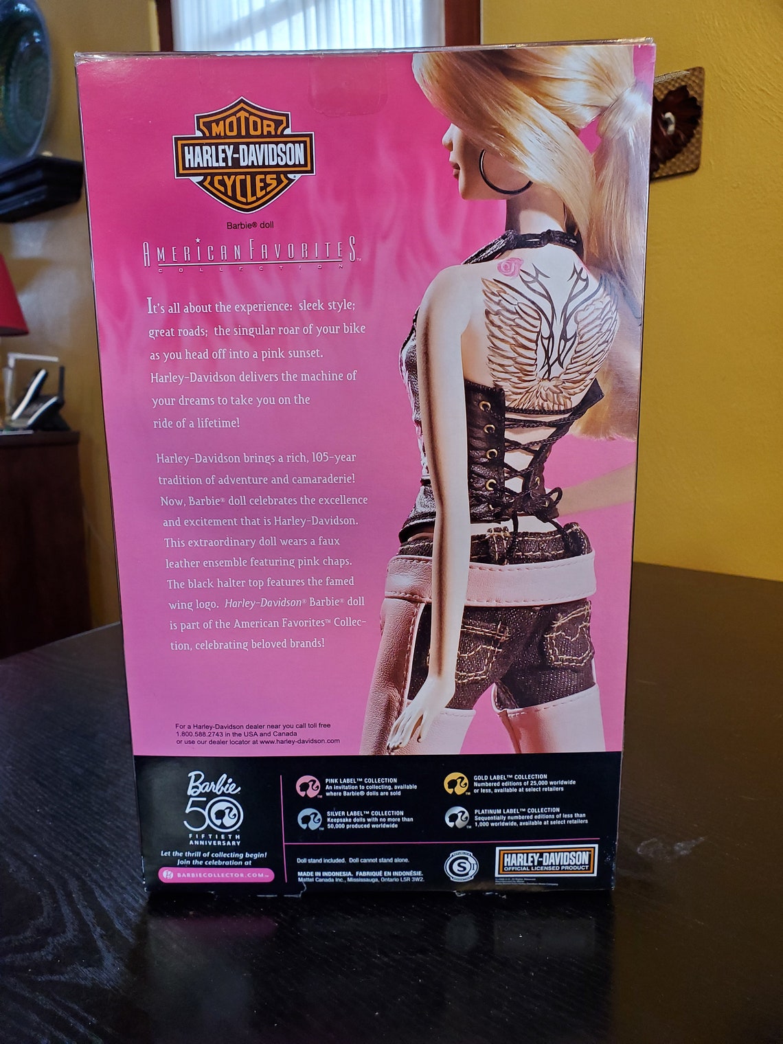 50th anniversary harley davidson barbie doll